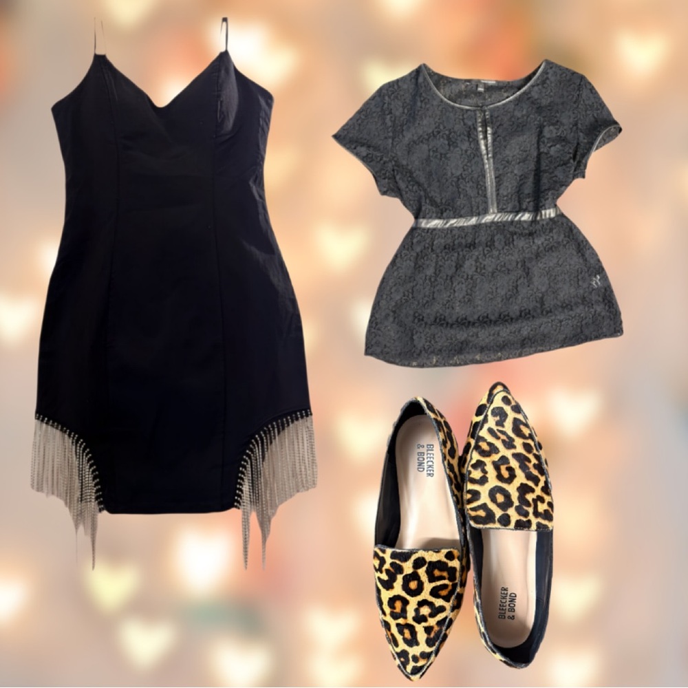 Going Out Style Bundle Sexy Glam Goth Grunge Aesthetic Set 3 pieces M/L